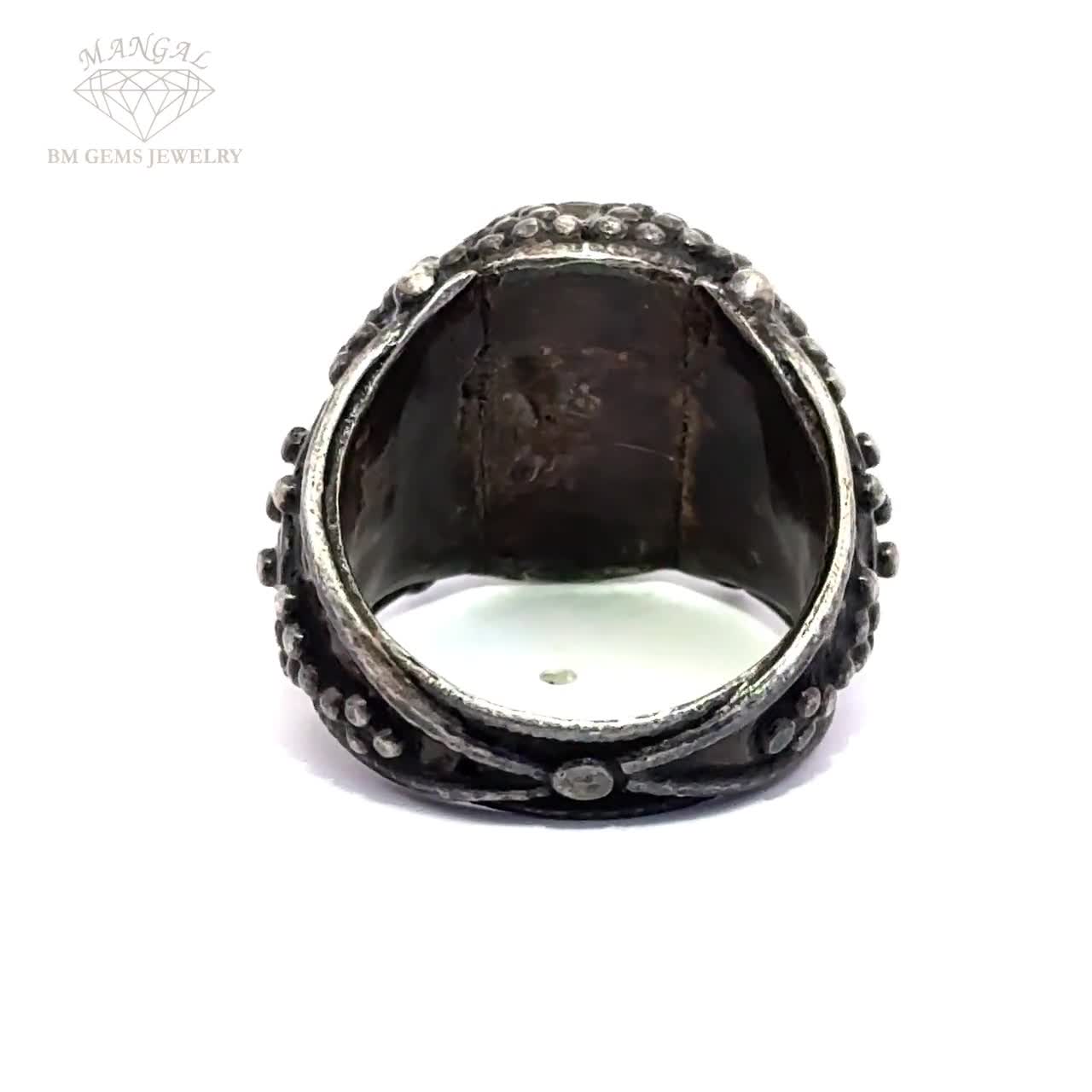 ヴィンテージ アフガニスタン 天然トーキス リング - Etsy 日本