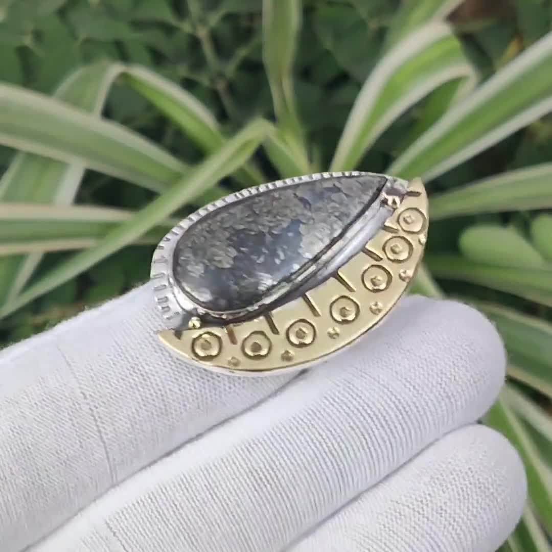 Marcasite Ring 925 Sterling Silver Ring Adjustable Ring 18K
