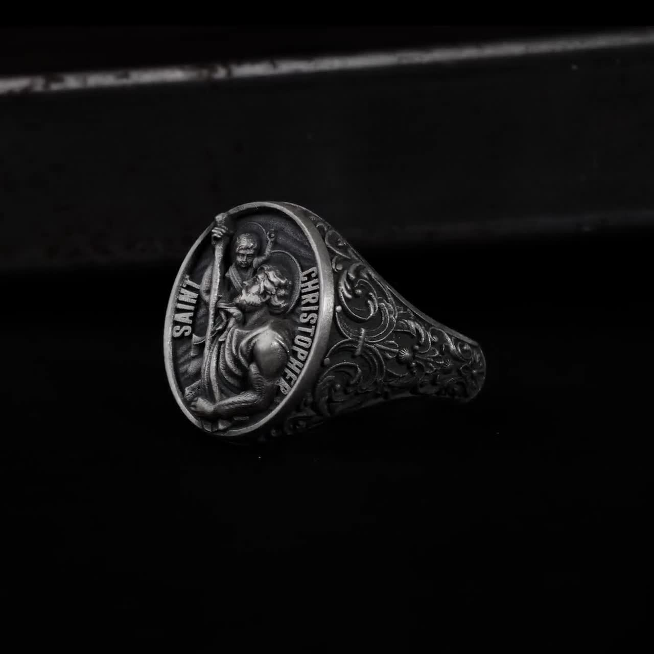 Medal Meaning St Christopher Ring Sterling Silver Get Back Necklaces