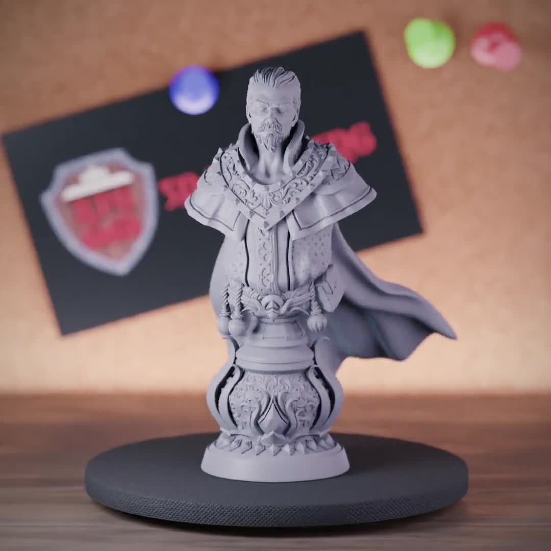 Human Mage Bust for Painting and Collecting Dmstash Resin Printed Statue  Christmas Birthday Gift Idea Dnd Primed Bust - Etsy