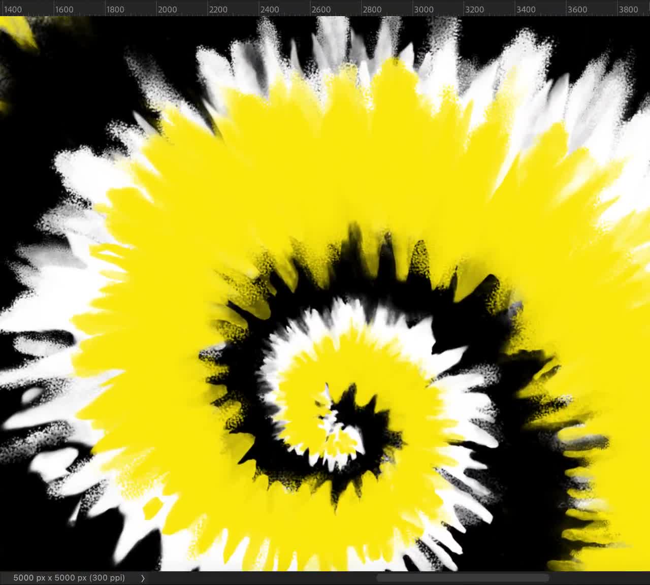 Tie-Dye Designs: Quick & Easy Thickened Black Dye & Yellow Spiral 
