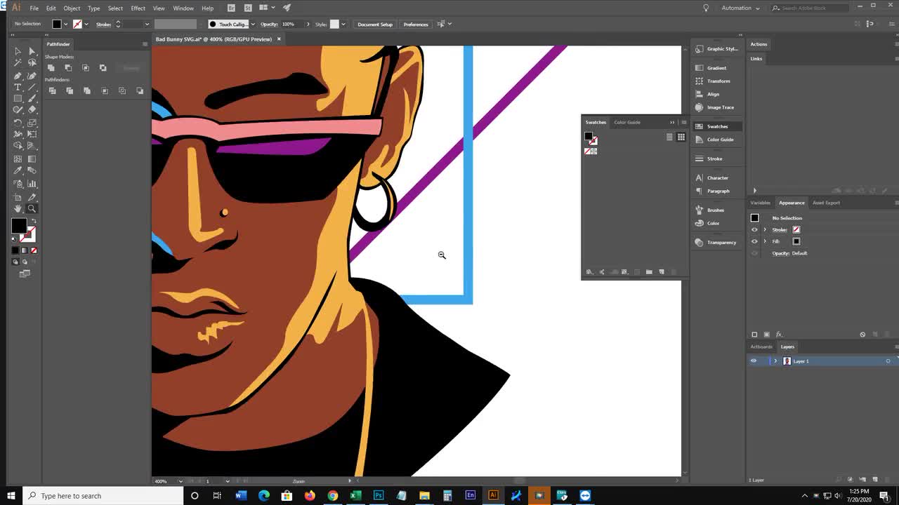 Bad Bunny SVG - SVG Digital Cut File Yonaguni