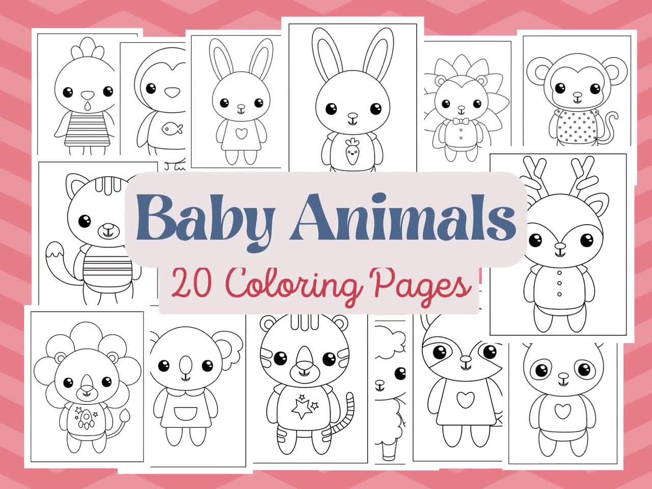 Baby Animal Coloring Sheets