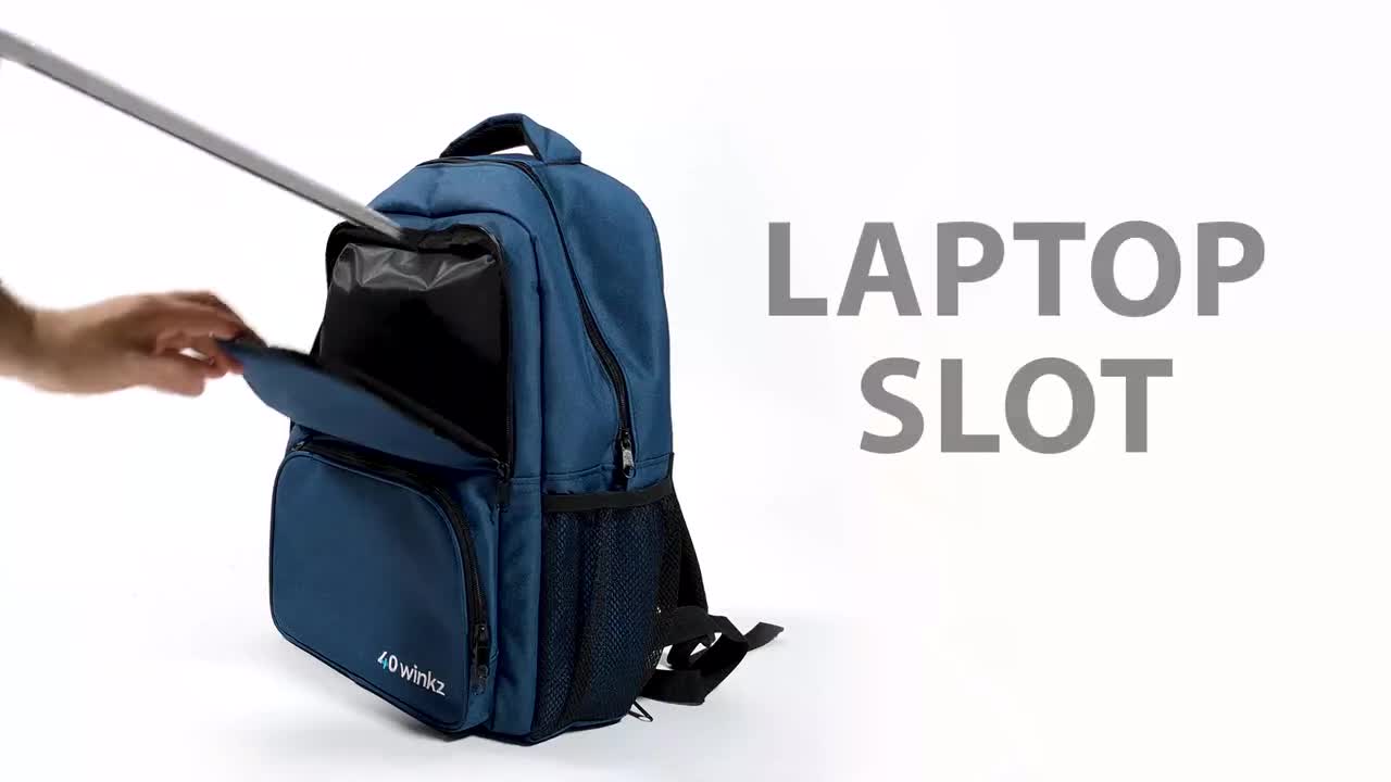 american tourister blue polyester laptop backpack bag medium Segno 2.0 15.6
