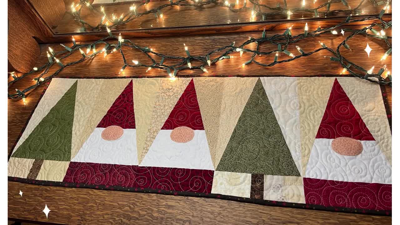 Winter Gnome Quilt Ensemble