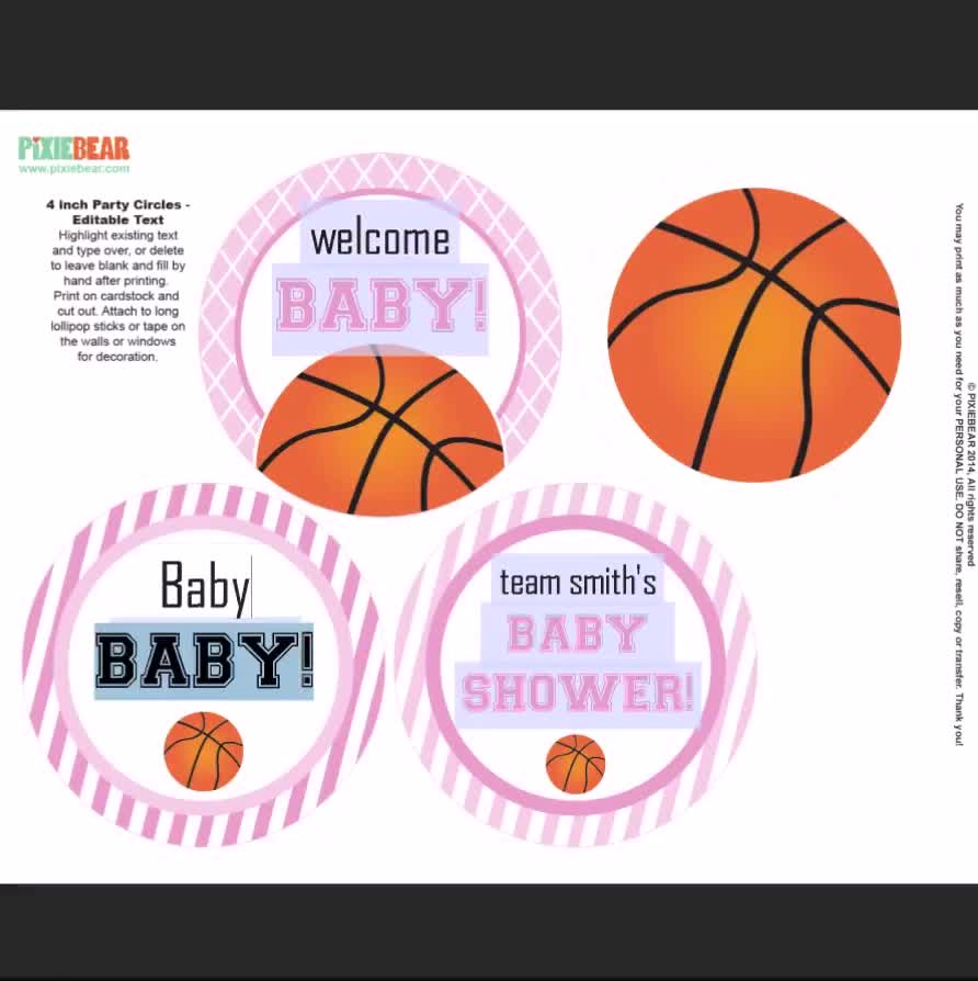 Pin on Basketball Baby Shower