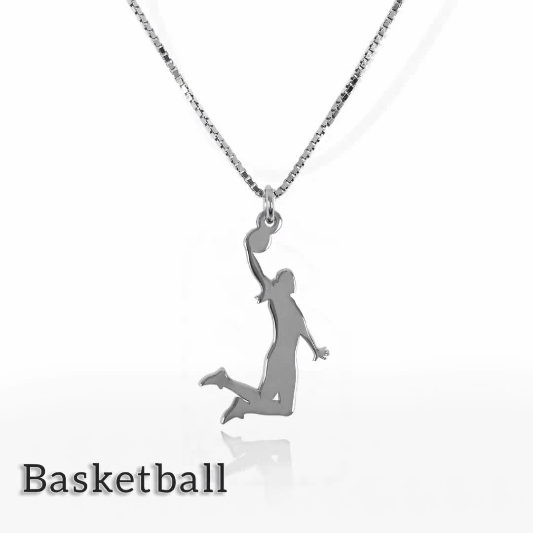 Basketball Necklace for Girls, Basketball Gift, Team Gifts, Personalized Basketball  Jewelry - Etsy