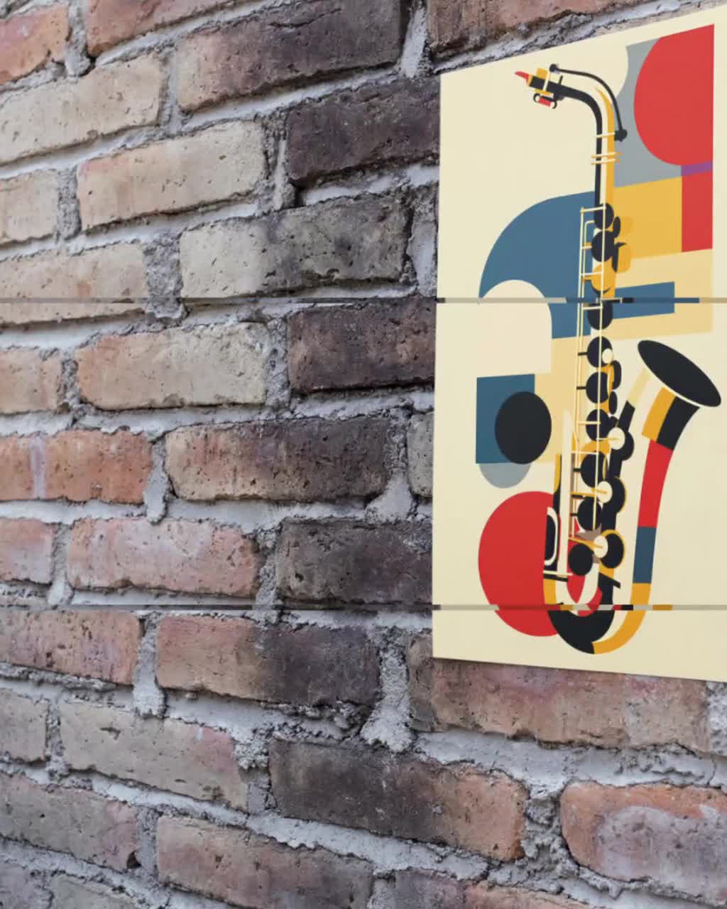 Abstract Saxophone Poster Art Print Bauhaus Geometric Minimal Jazz Music  Decor - Etsy
