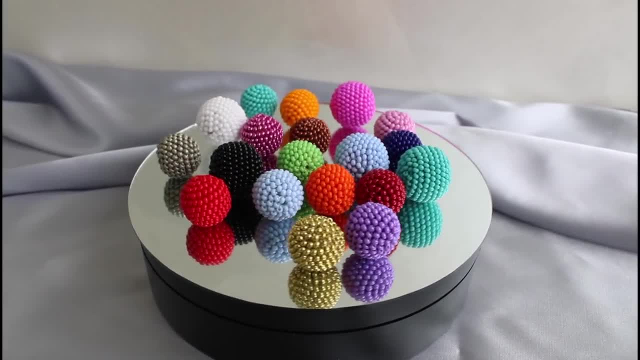 Handmade Beaded Balls, Beaded Sphere, Material for Handmade