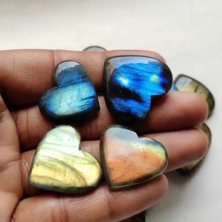 Mixed Bumpy Heart Gems 30ct