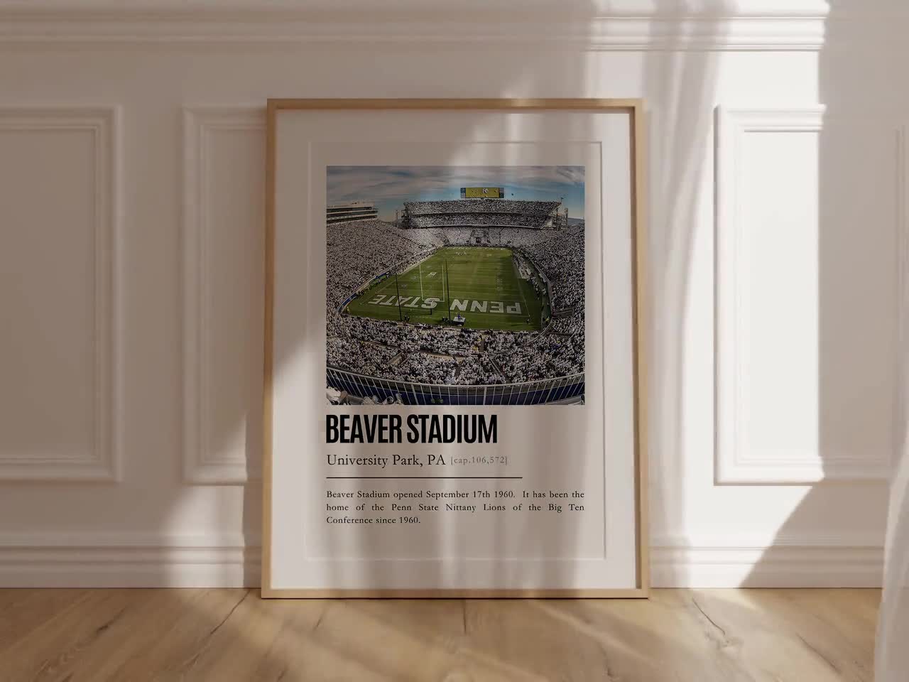 Beaver Stadium Aerial Poster - the Stadium Shoppe