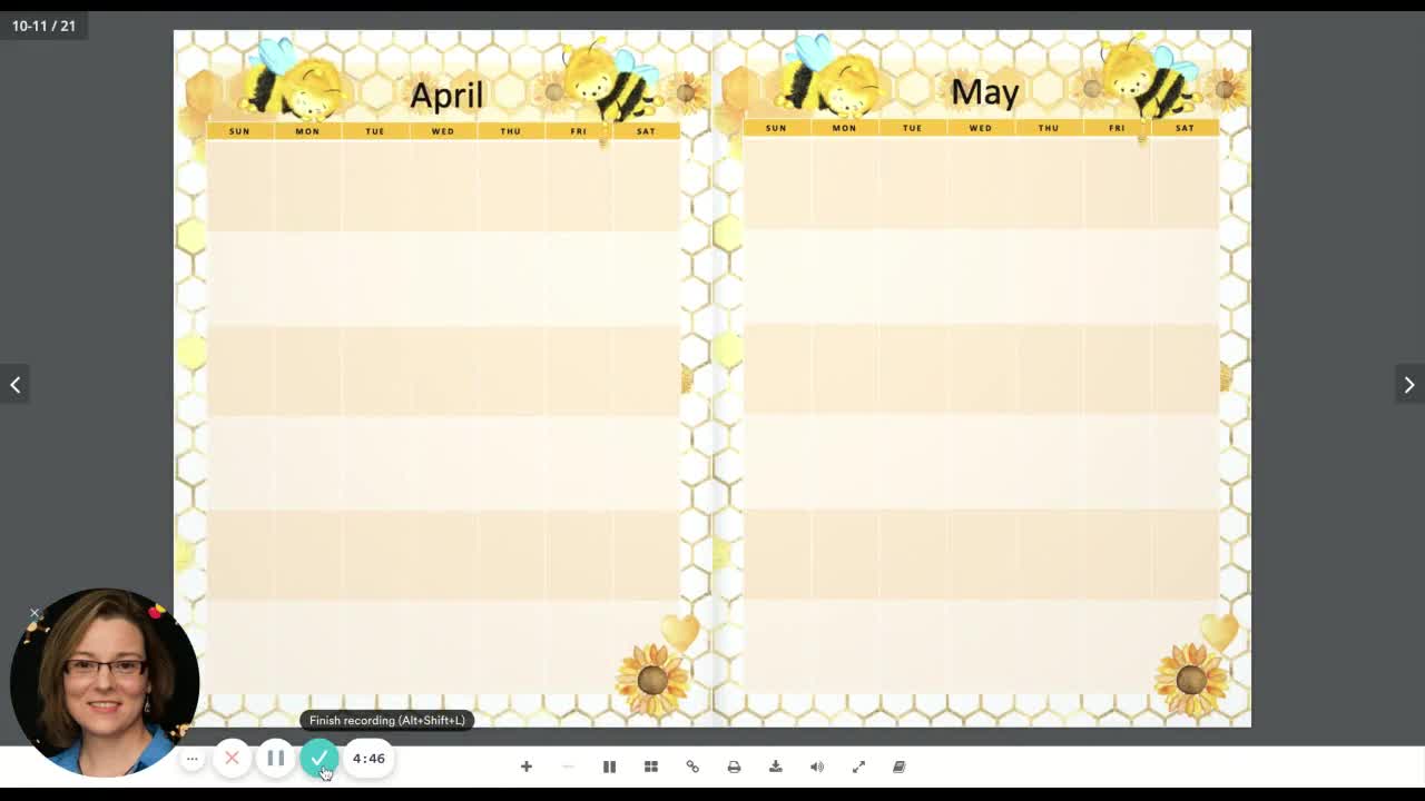 Bee Habit Tracker for BUJO, Dot Grid Journal Printable 