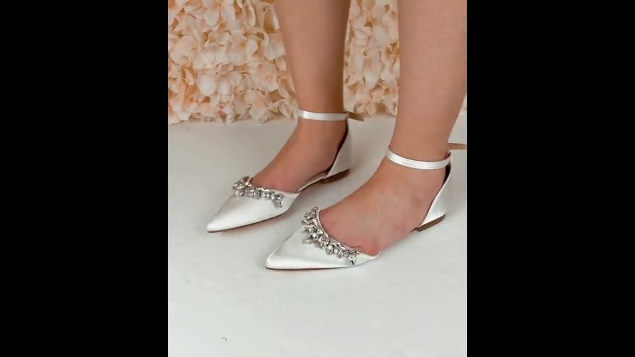 Flat hotsell bridesmaid shoes