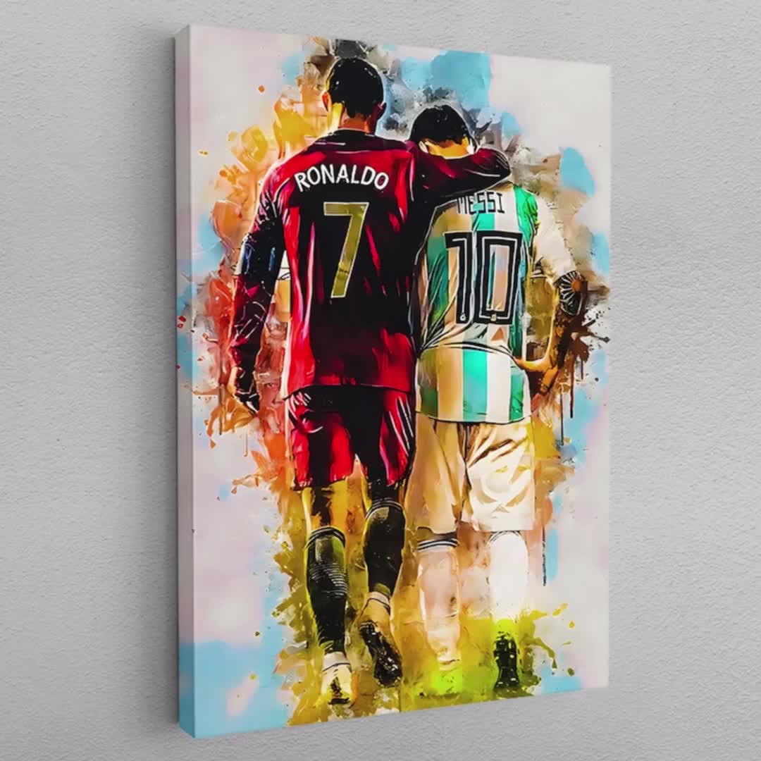 Messi & Ronaldo Chess Poster, Football Legends Canvas, Soccer Player  Poster, Football Wall Art, Sport Home Decor, World Cup 2022 Iconic Art :  : Home & Kitchen