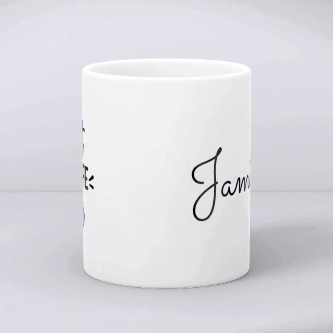 Tazza Ringraziamento Per Ostetrica - Pagma, Bianca E Rosa, 330 Ml, Stampata A Mano In Germania, Lavabile In Lavastoviglie - 3