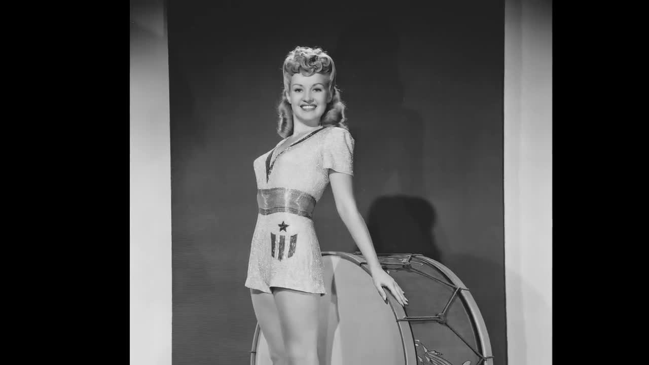 Betty Grable Photo 1943, Beautiful Betty Grable, Hollywood Publicity Photo,  A Yank in the RAF, Professionally Remastered and Enhanced Photo