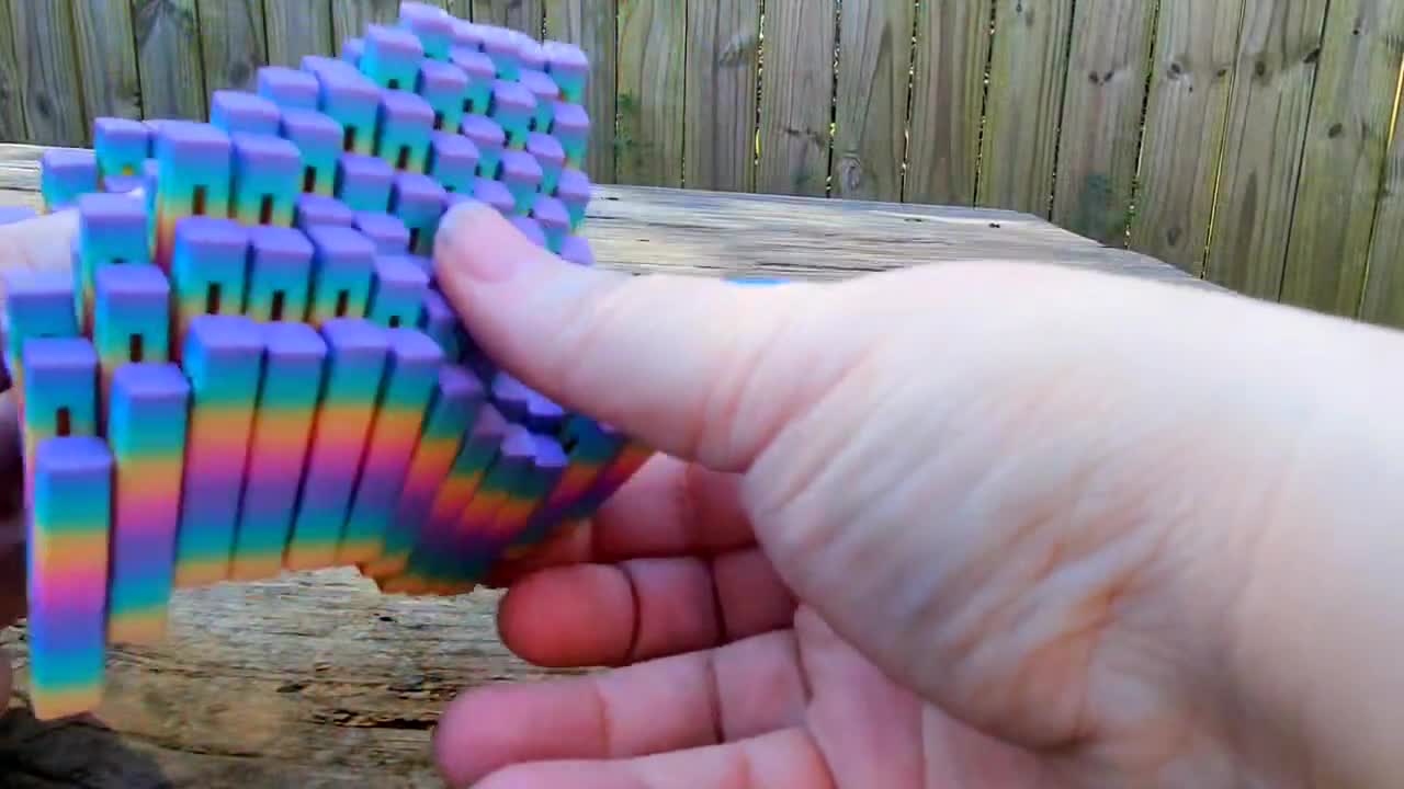 Large Flexi Cube Fidget Toy (Desert Sunset) video poster