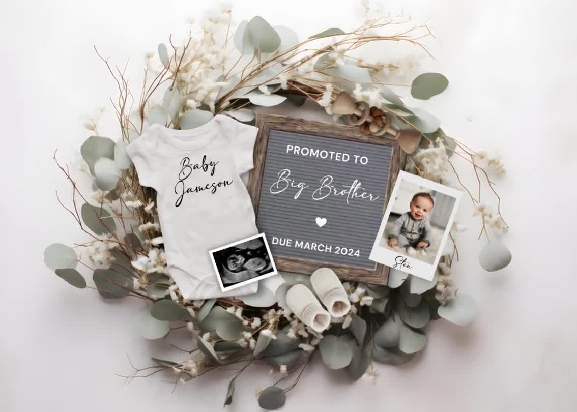 Tie Breaker Pregnancy Announcement Digital Boho Baby -   Digital baby  announcement, Pregnancy announcement, Baby announcement pictures