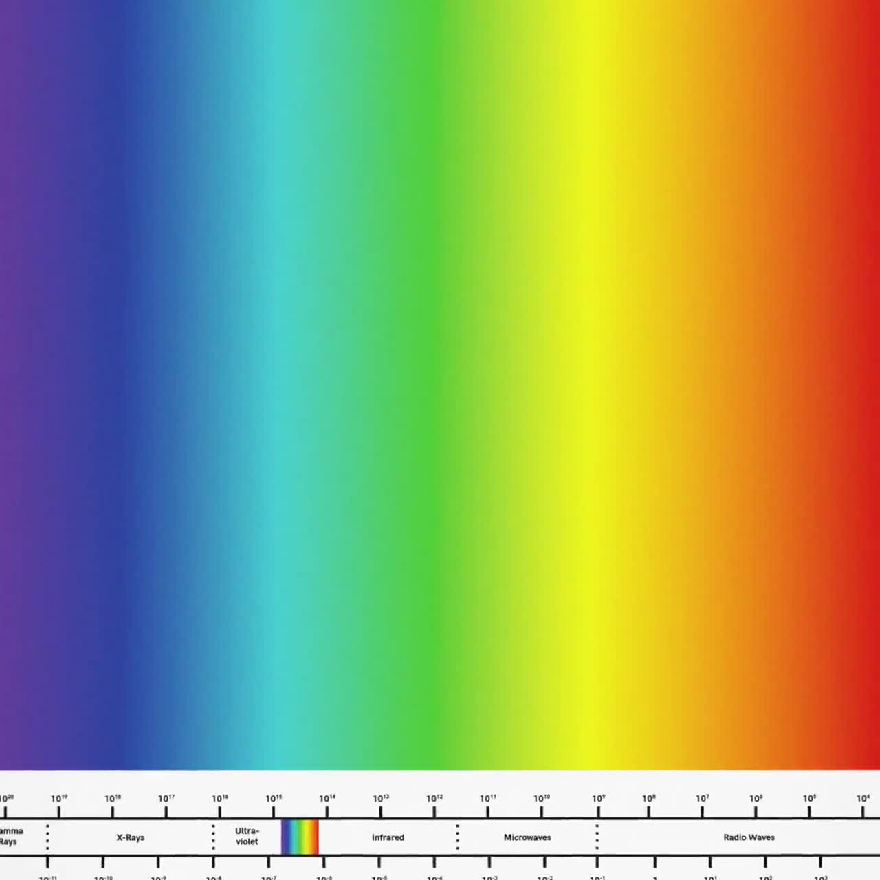 Electromagnetic Spectrum Poster For Classroom Decor