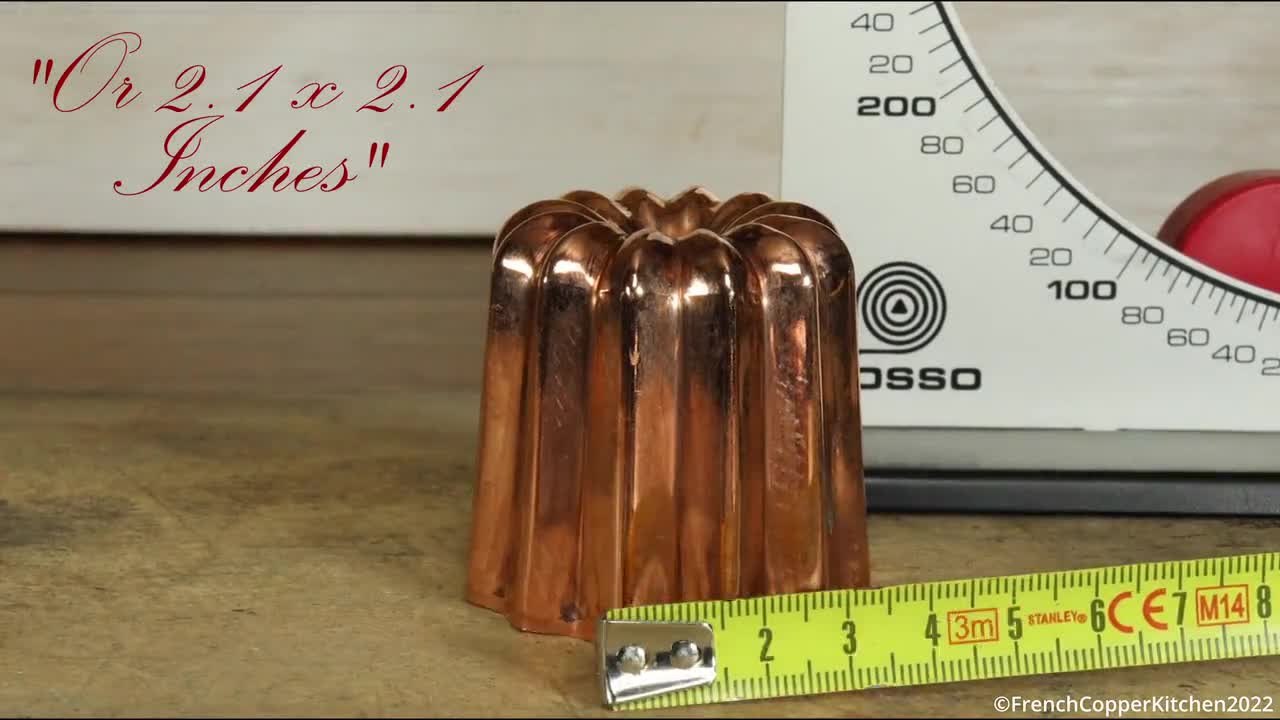 Moule à cannelé de Bordeaux en cuivre Ø 5.5 cm - Matfer-Bourgeat