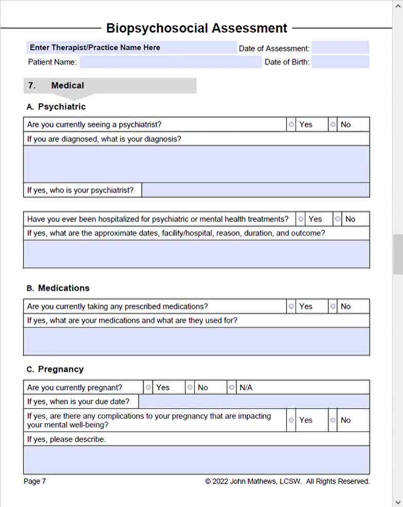 Printable Biopsychosocial Assessment Template Doc Pri vrogue co