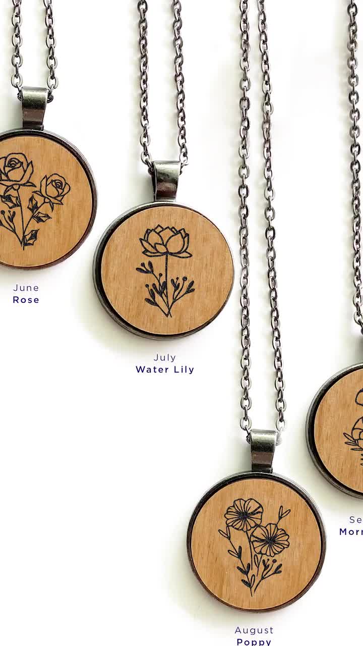 Paquete SVG + PNG de flores del mes de nacimiento - Descarga digital, SVG de joyería Glowforge, Diseño de sublimación del mes de nacimiento, Ramo del mes de nacimiento png video poster