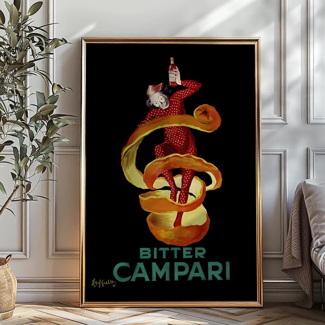 Leonardo Cappiello Bitter Campari Master Artwork. Vintage Retro