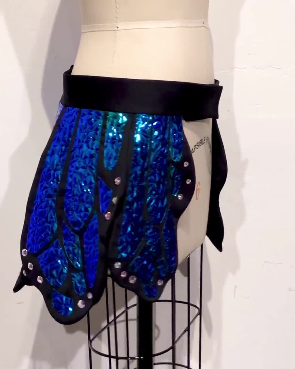 Holographic Butterfly Outfit Full Coverage black Opal Rave Outfit Skirt Bra  Butterfly EDC Festival Outfit Halloween Costume -  Canada