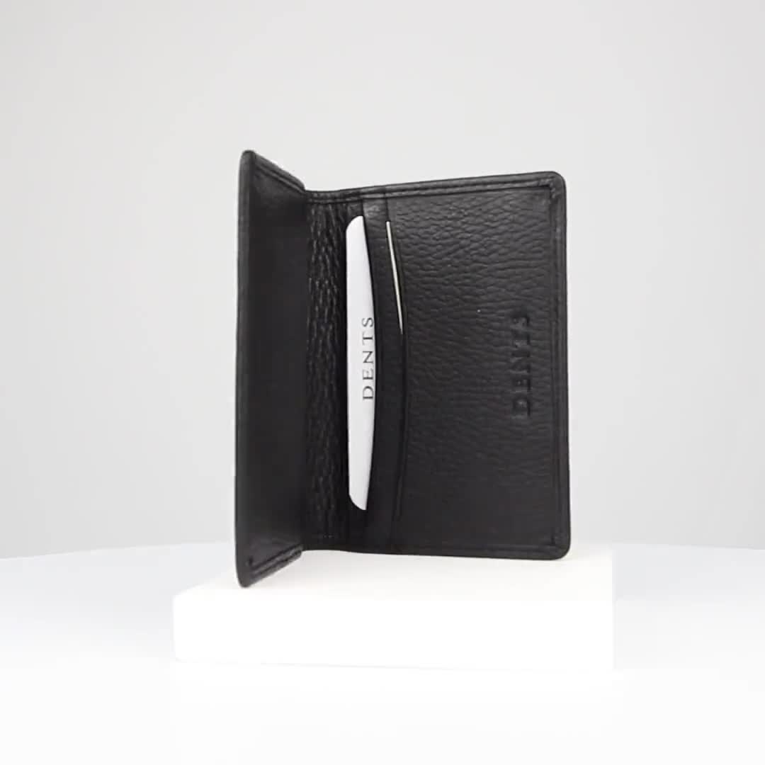 Logo-Embossed Pebble-Grain Leather Cardholder