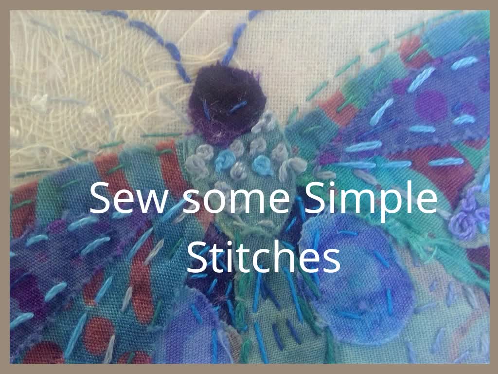 Bluebird Slow Stitching Kit, Beginners Embroidery, Easy Sewing