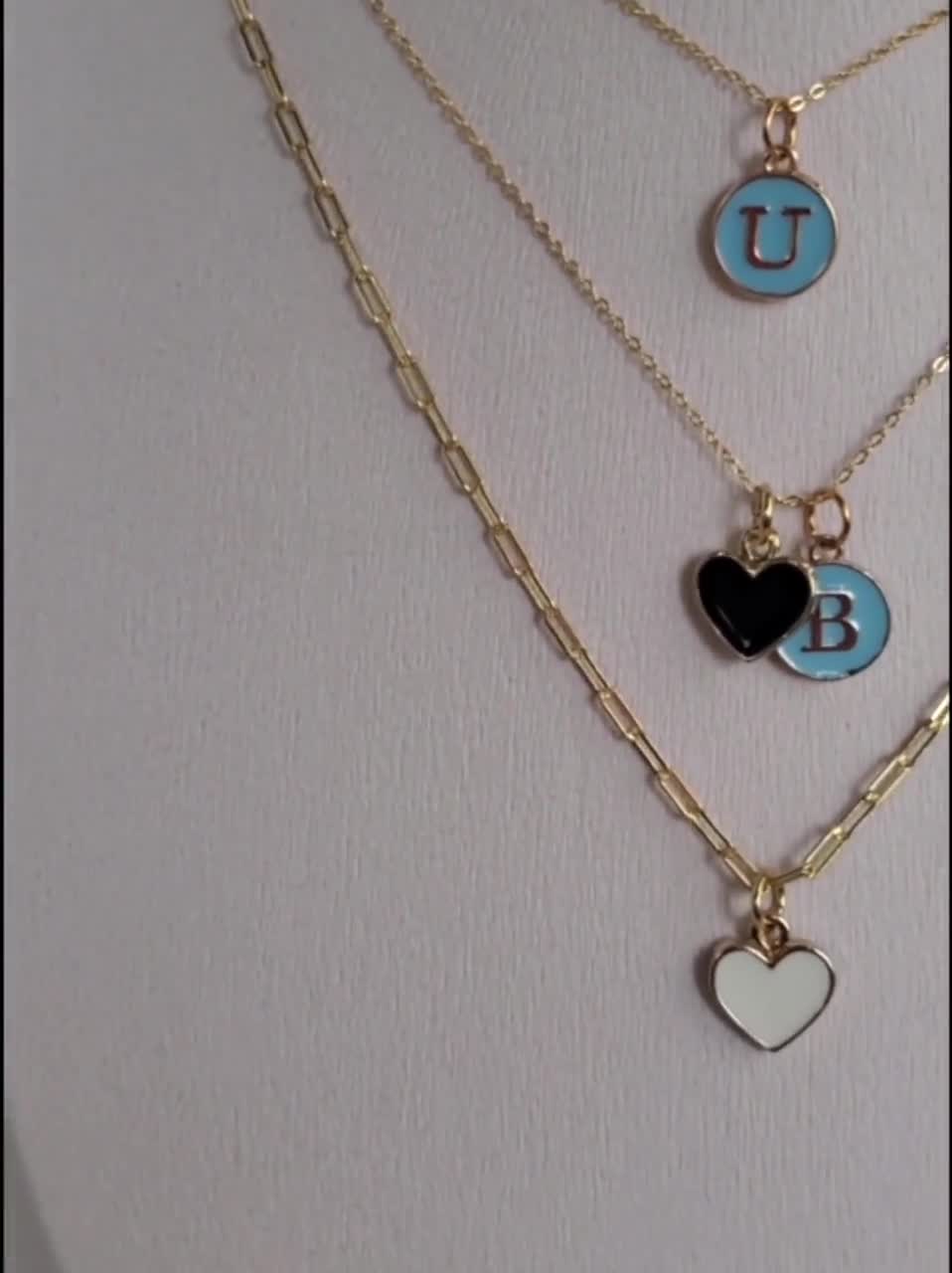 INITIAL NECKLACE with LETTER CHARM – Love Local Jewelry