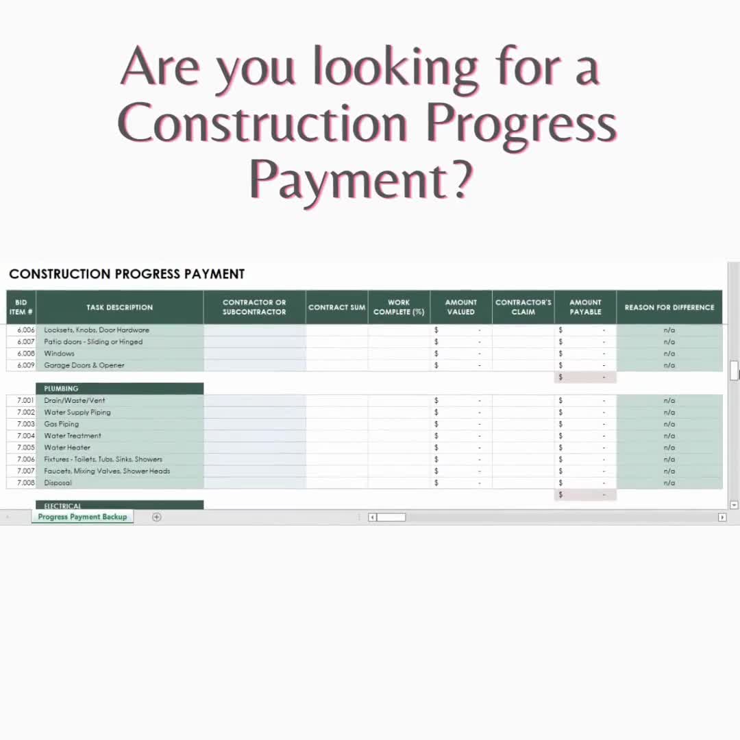 Renovation Schedule Template Excel