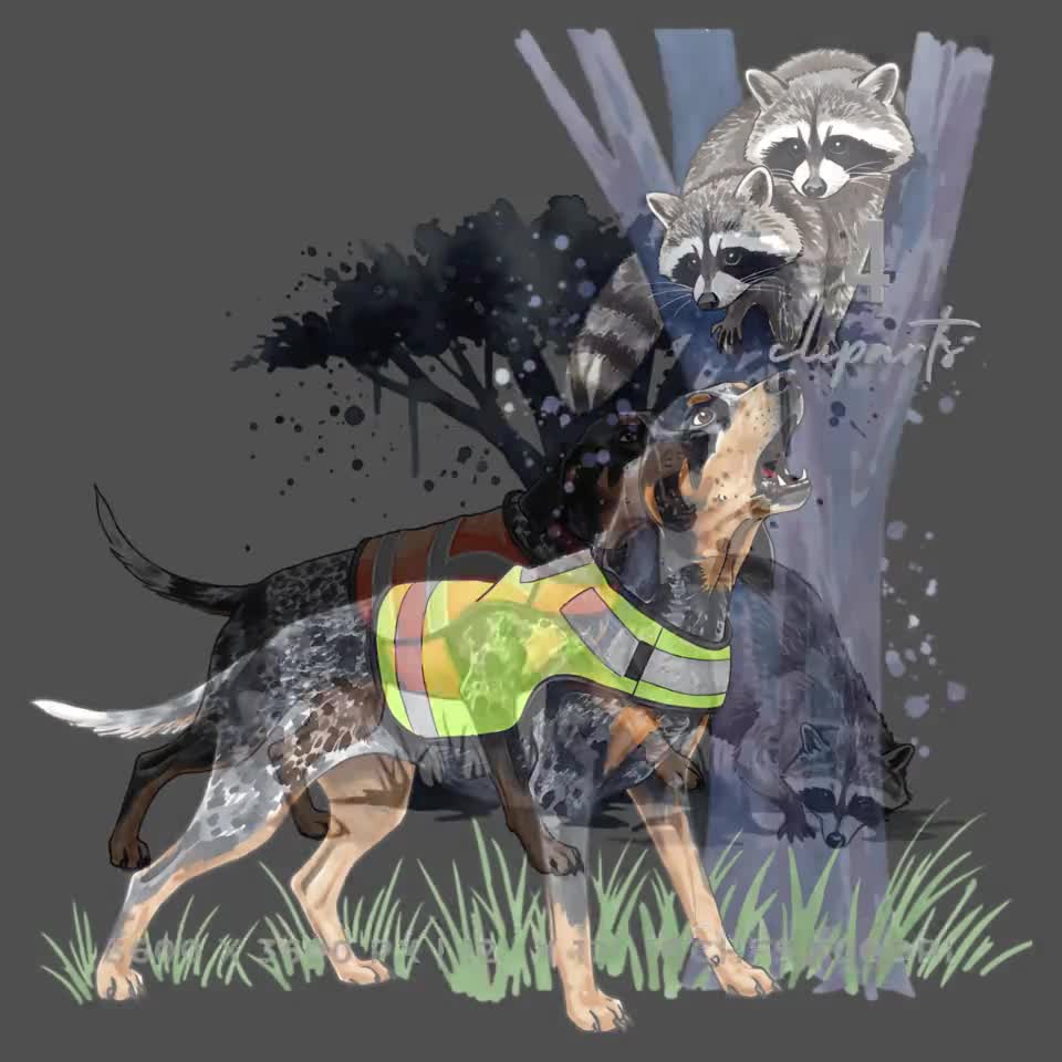 Coonhound png - Etsy México, image size:960x960