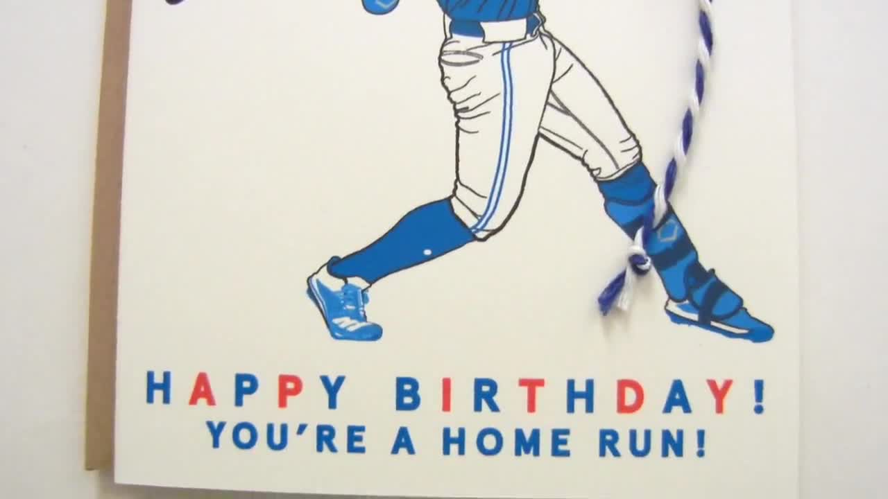 Bo Bichette Baseball Player Illustration Card / Birthday 