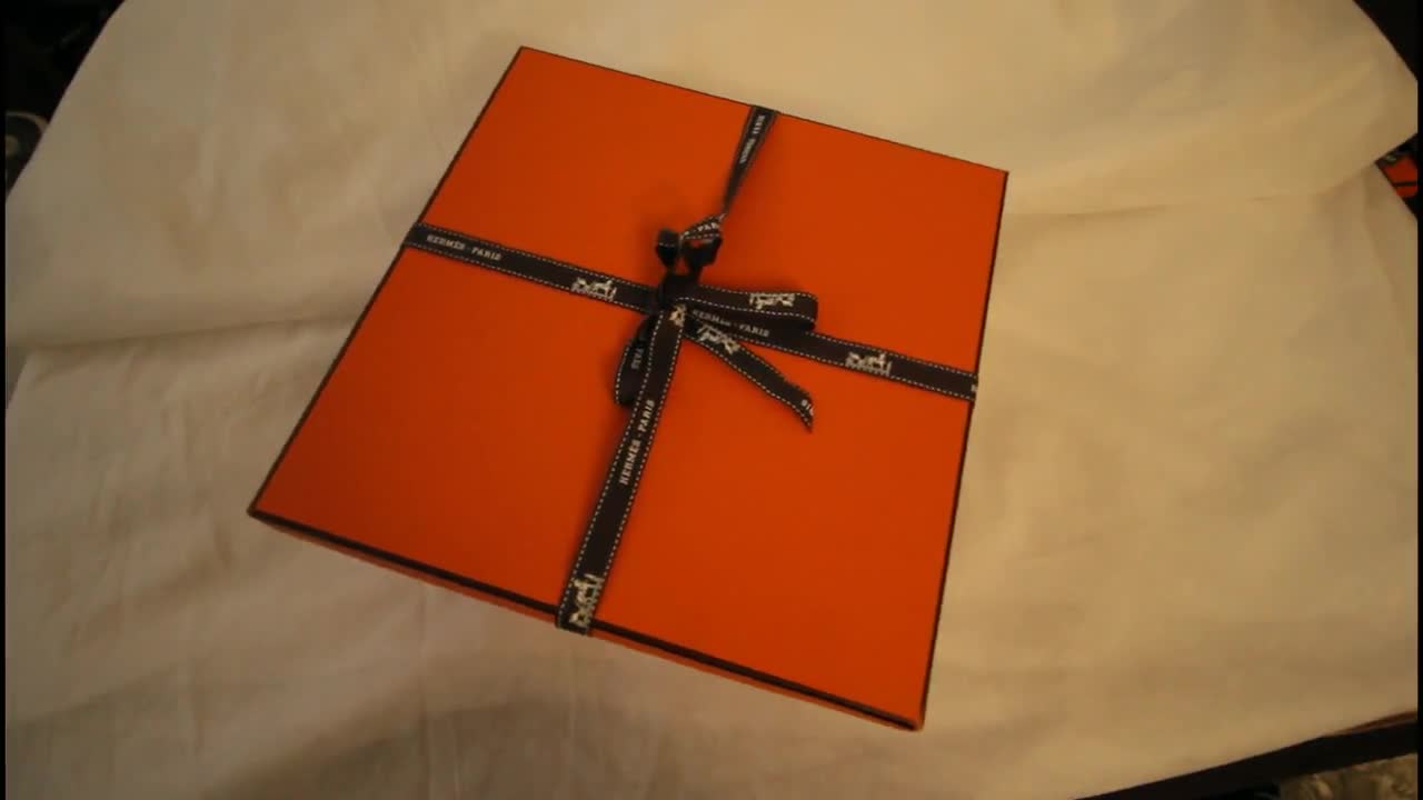 Hermes Paris France Gift Box Hermes Orange Box Hermes Silk 