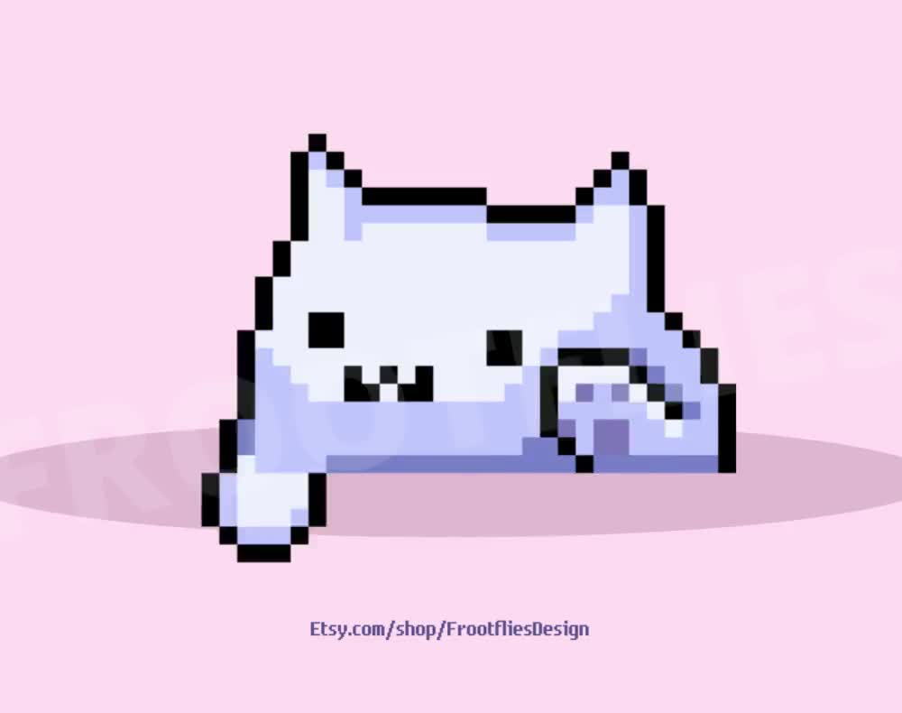 Bongo cat pixel art