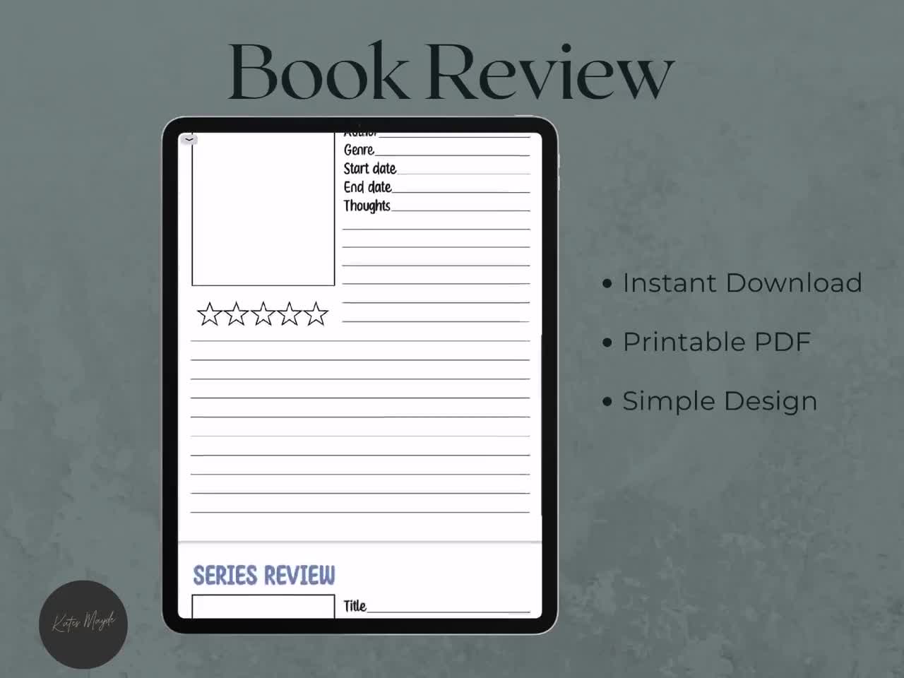 Book Review Blue - Notability Gallery