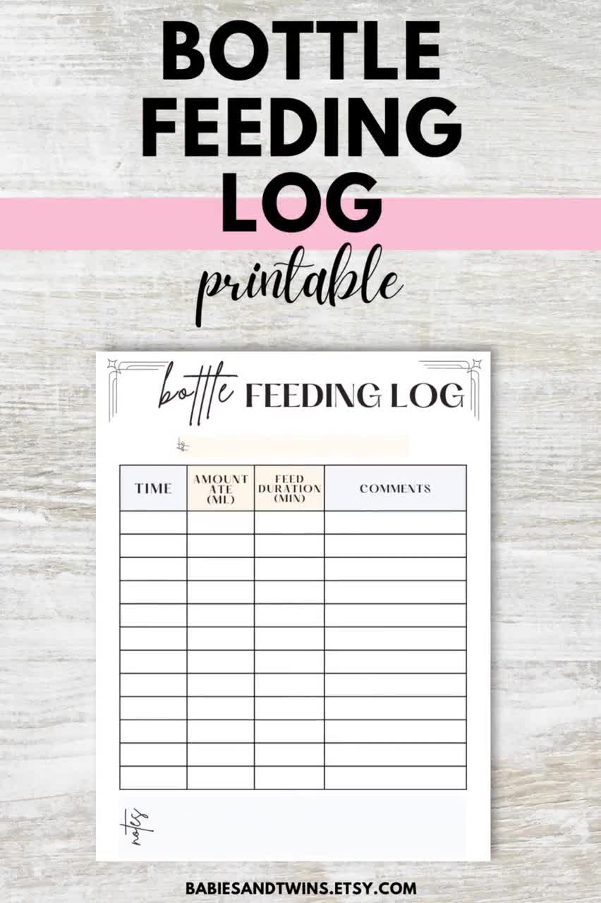 bottle-feeding-log-printable-baby-feeding-chart-tracker-for-formula-breastmilk-newborn-infant-baby-care-feeding-tracker-planner-log-pdf-etsy