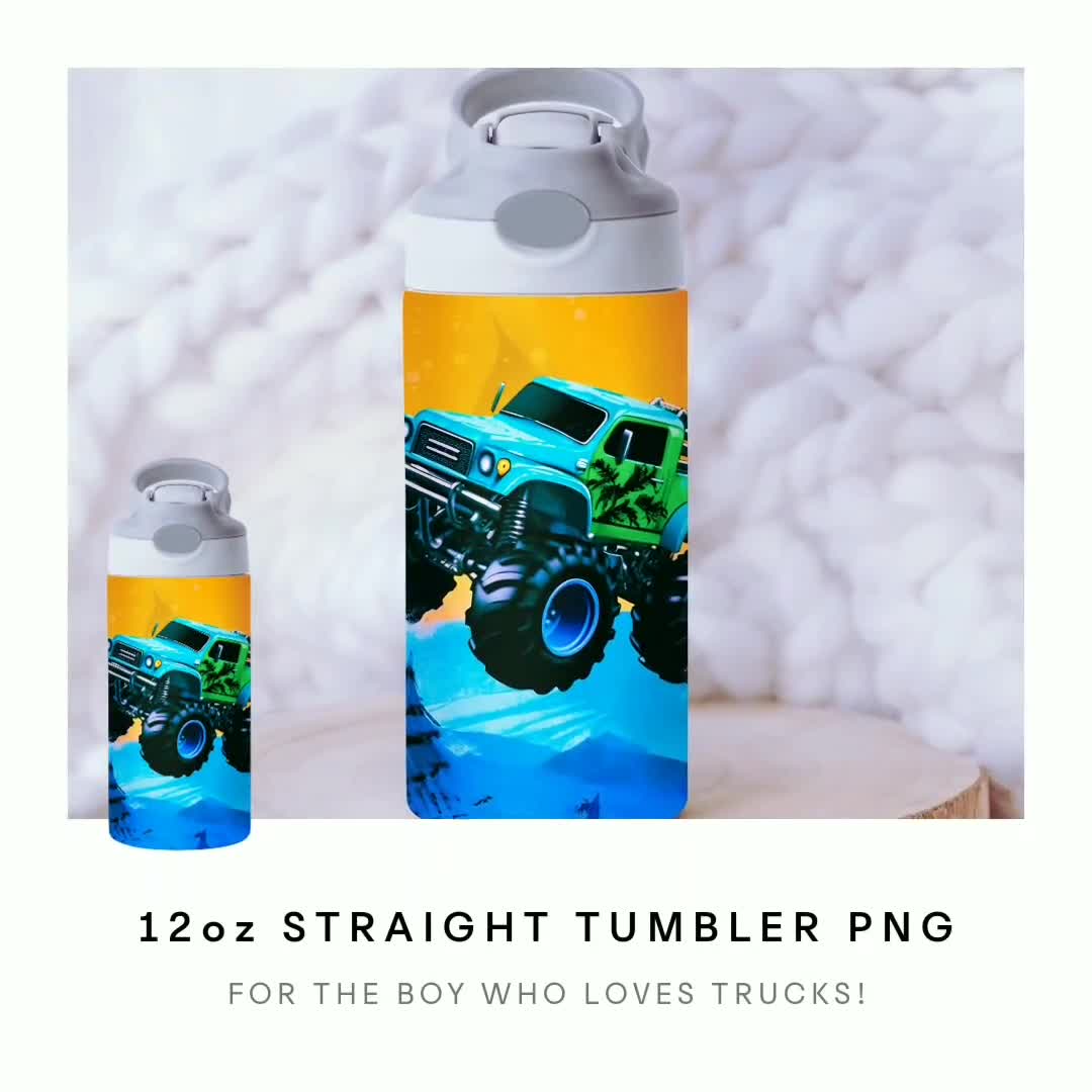 Trucks Tumbler Png Wrap, Sublimation Digital Download, Kids Water Bottle  Design, Children Truck Design, Boys Tumbler Design Tumbler Wrap