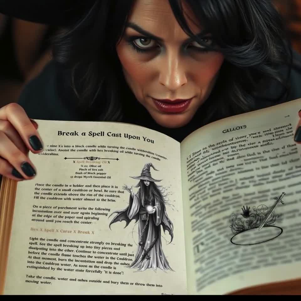 Break a Spell: Have you ever felt like someone has cursed or hexed you? Feeling under attack? This Anti-Hex Magick Will Help! video poster