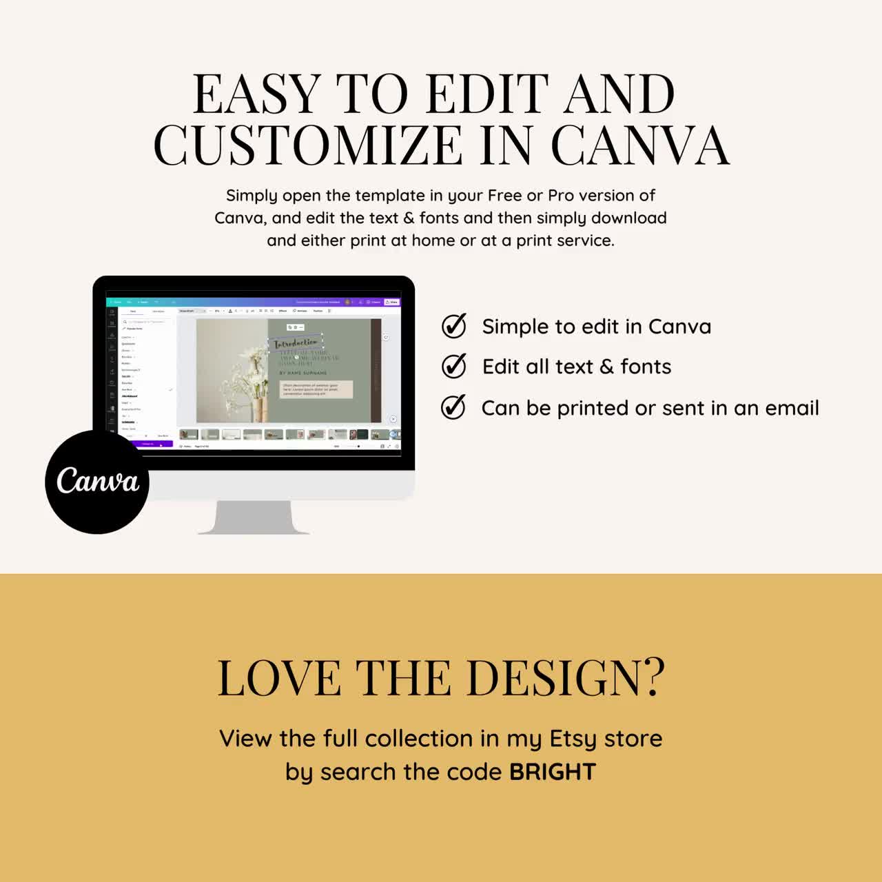 Bright Course Creator Canva Template Course Creator Template - Etsy