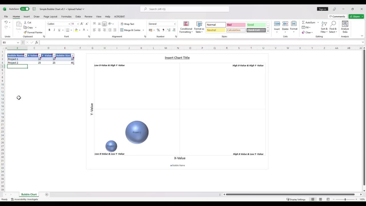 Excel Bubble Chart video poster