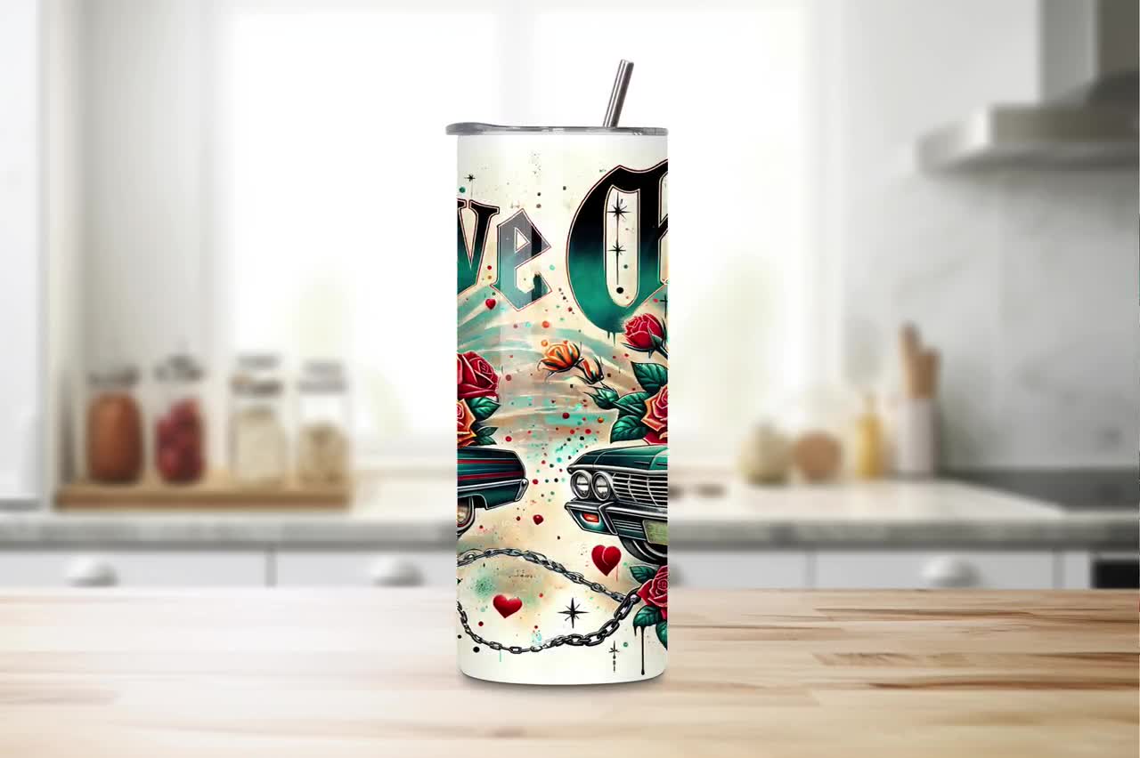 LA Chicano Cholo 20oz Tumbler Wrap, Chicano Style Lowrider