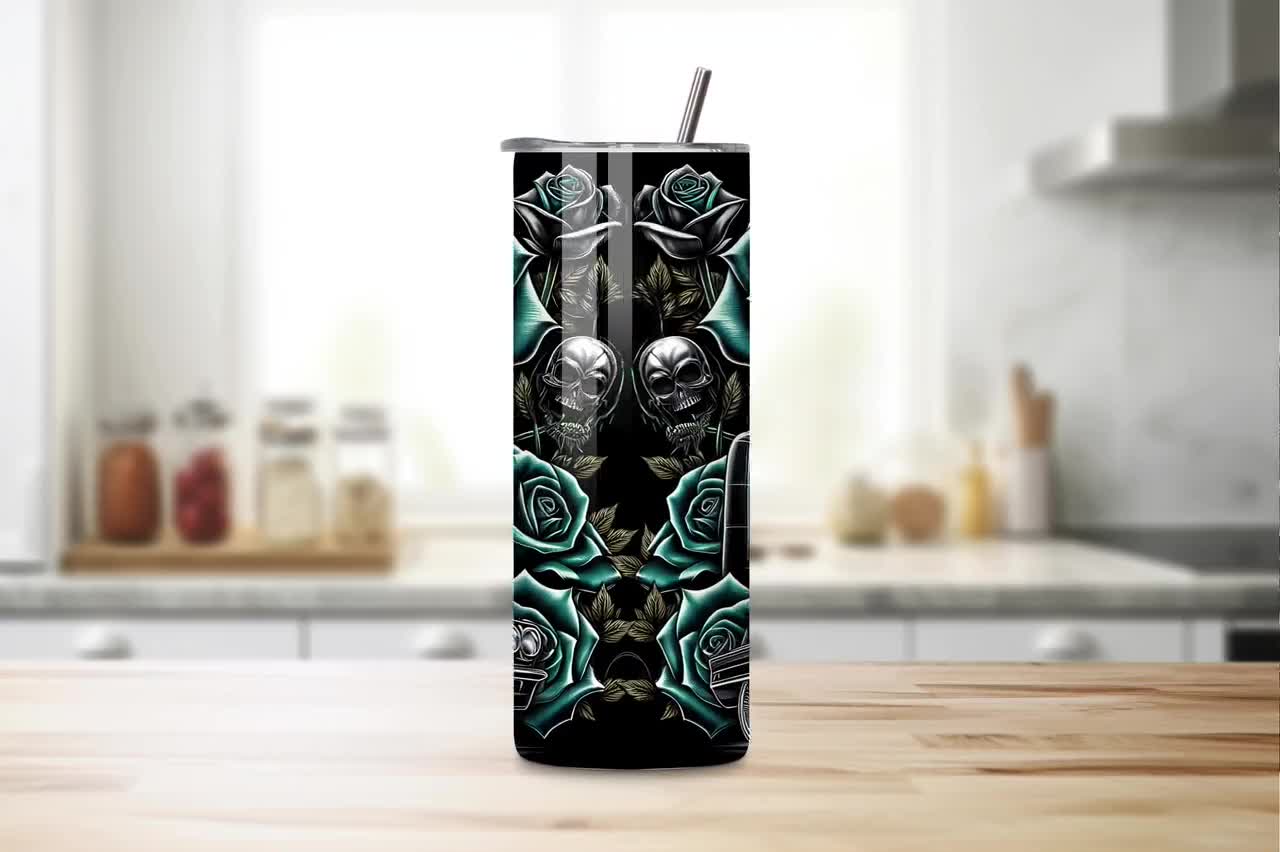 LA Chicano Girl Couple Cholo Couple 20oz Tumbler Wrap, Chicano