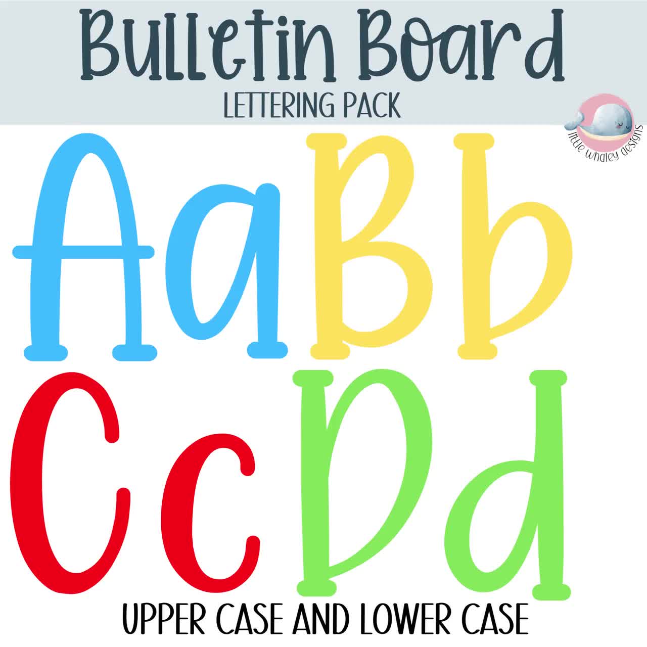 Printable Bulletin Board Lettering Pack, Classroom Display Headers