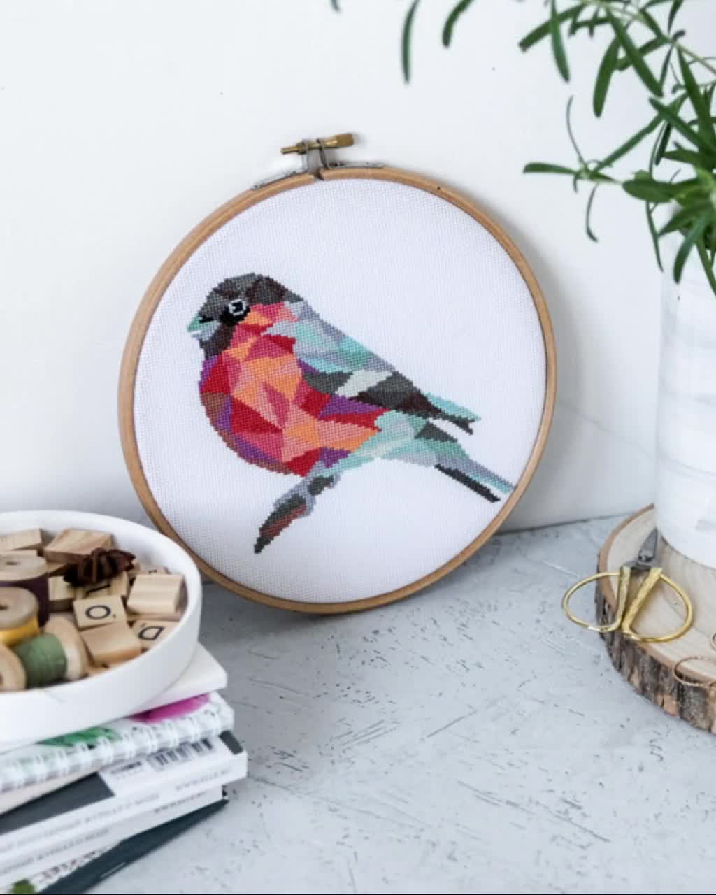 Bullfinch Painting - Karen Hartnell