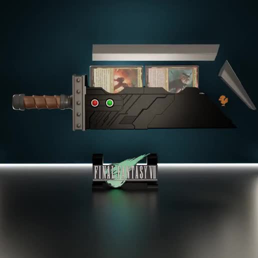 Buster Sword Card Holder | Final Fantasy Deck Box | MTG
