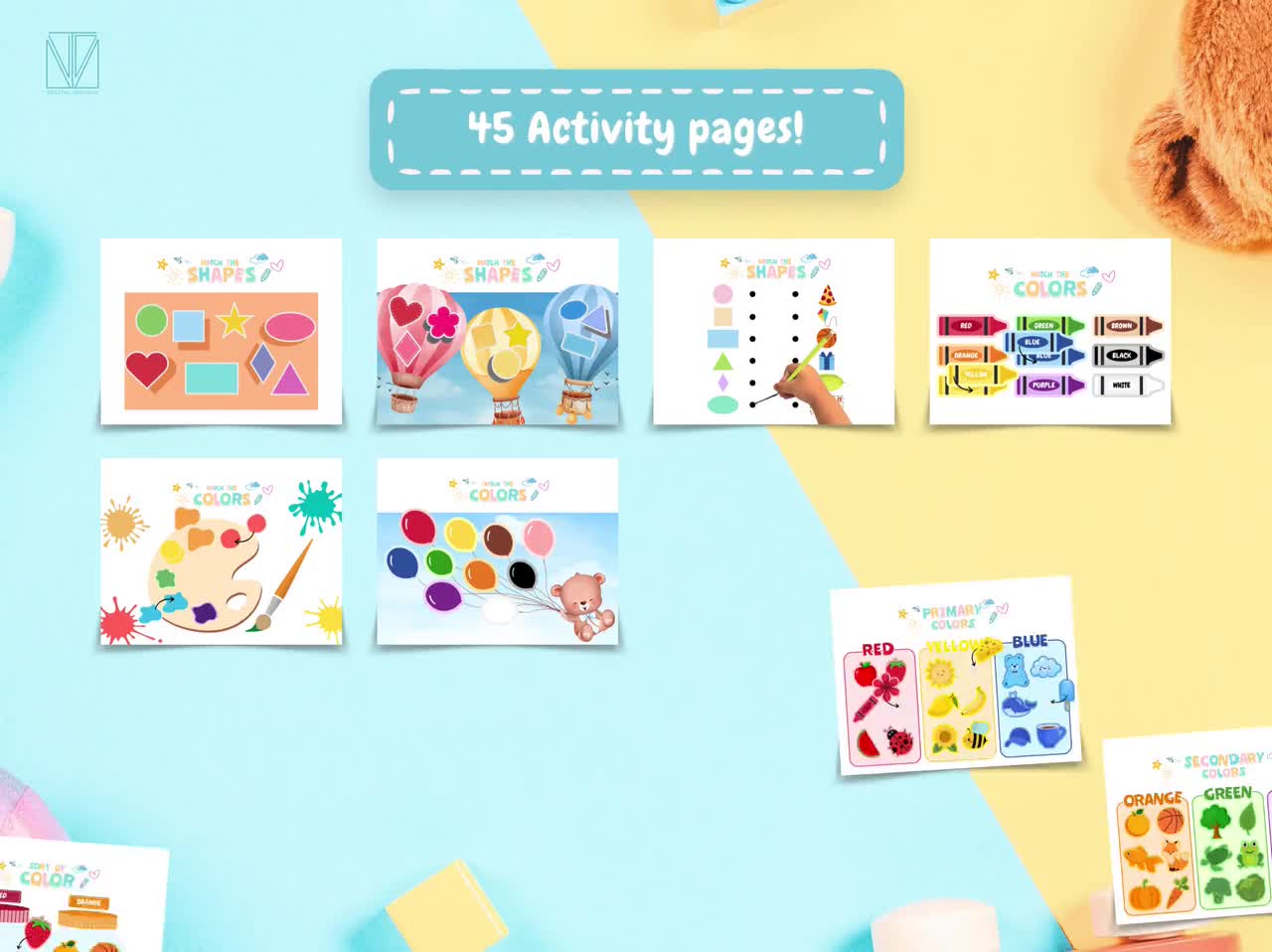 Busy Book Printable Toddler Busy Book Learning Binder Homeschool Resources Preschool Activities Quiet Book Kids Children Book Digital DL video poster