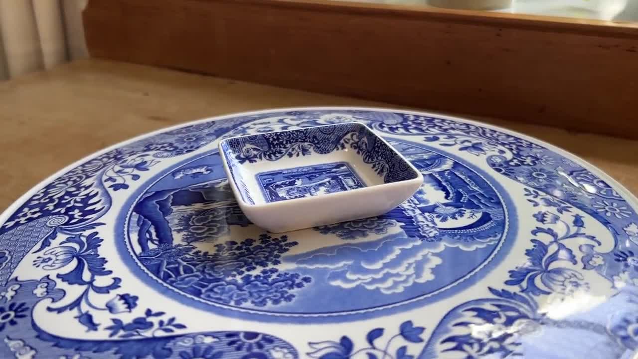 ポートメリオン・スポード・ブルーイタリアン・サービングディッシュ