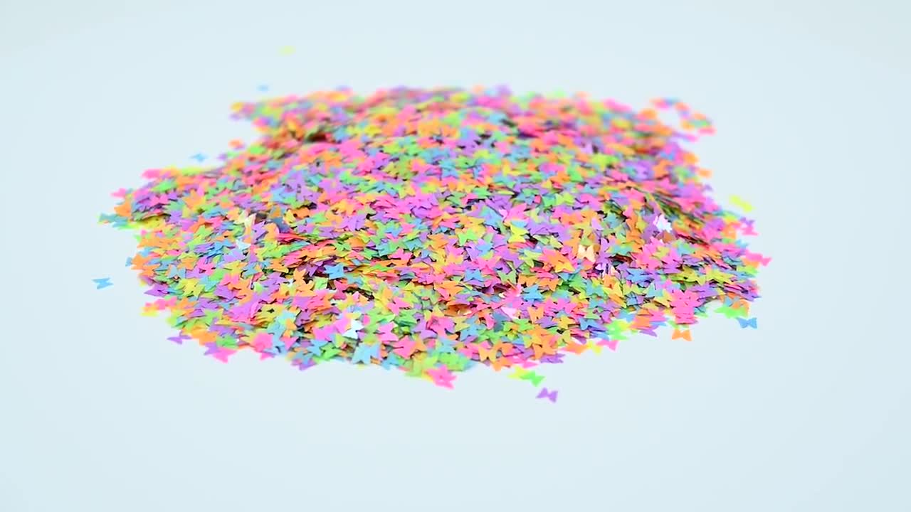 Star Shape Glitter Set - Polyester Glitter - Neon Glitter